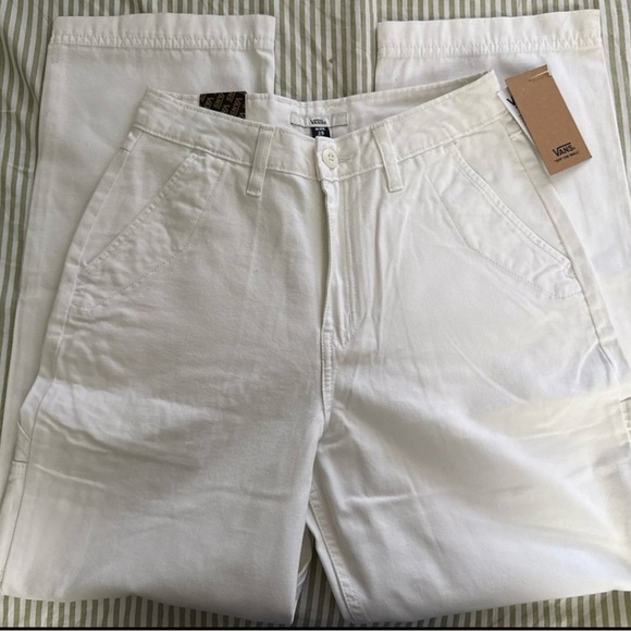 Vans Men's Crisp White Cargo Pants - Picture 1 of 2